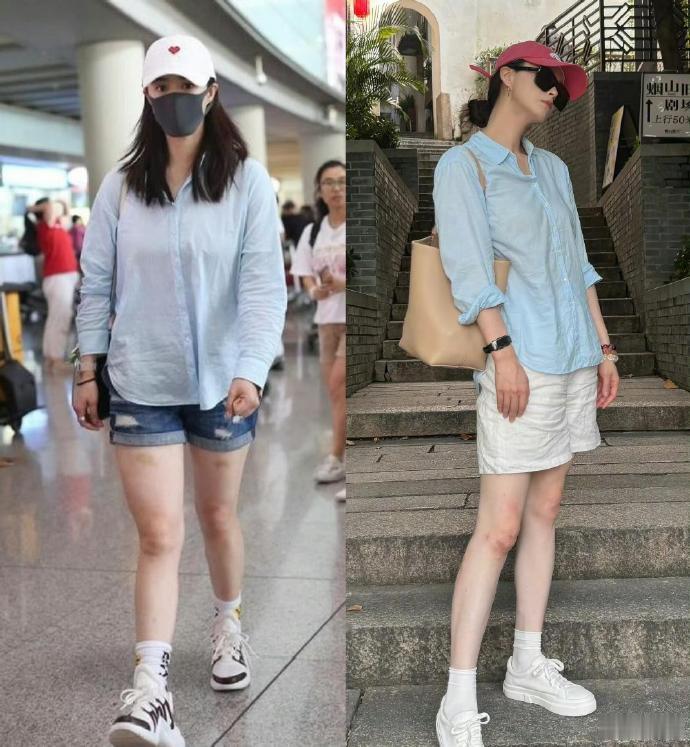 谁敢信蒋欣穿的是同一件衬衫 华妃娘娘真的好美，瘦了之后气场更强了 ​​​