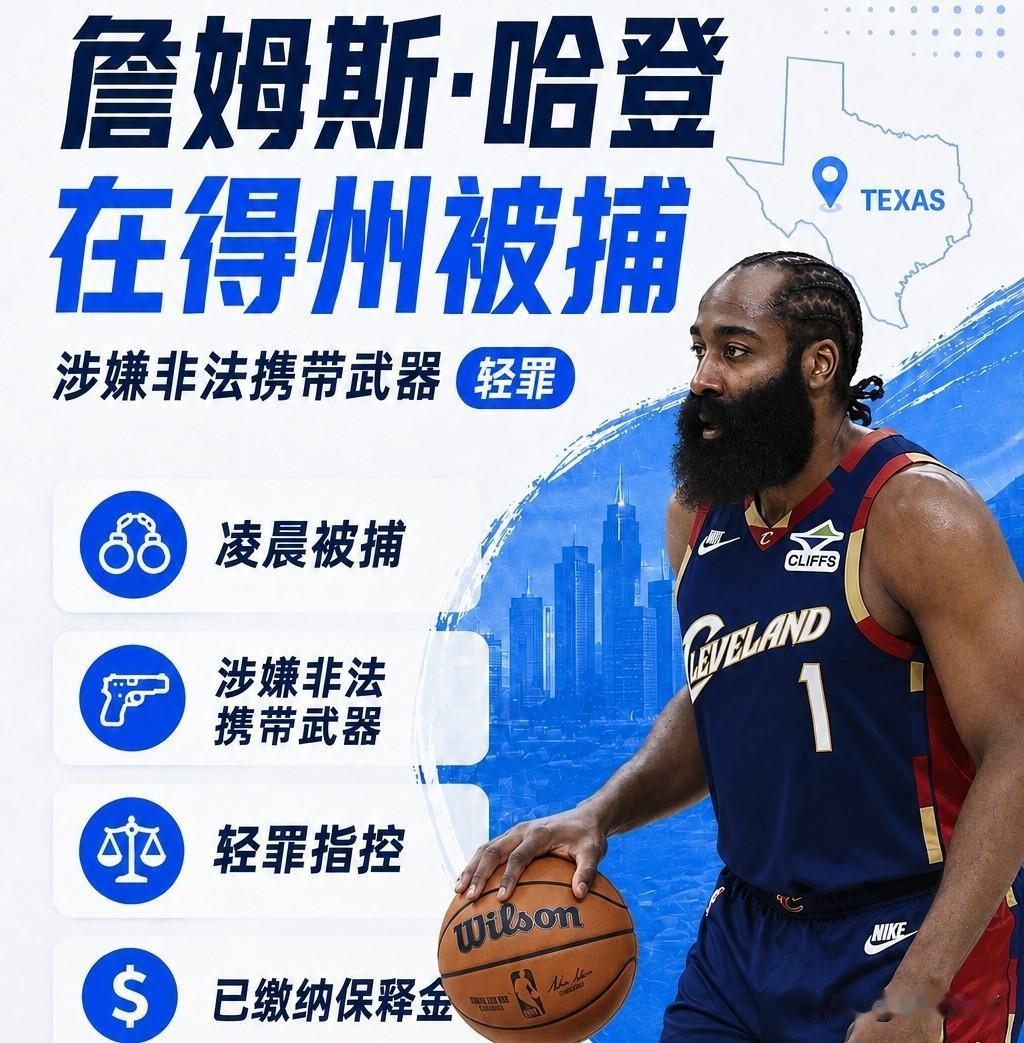 休斯顿是真不给哈登面子呀！
昨天夜里，哈登因交通违规被休斯顿警察拦下。
结果，在