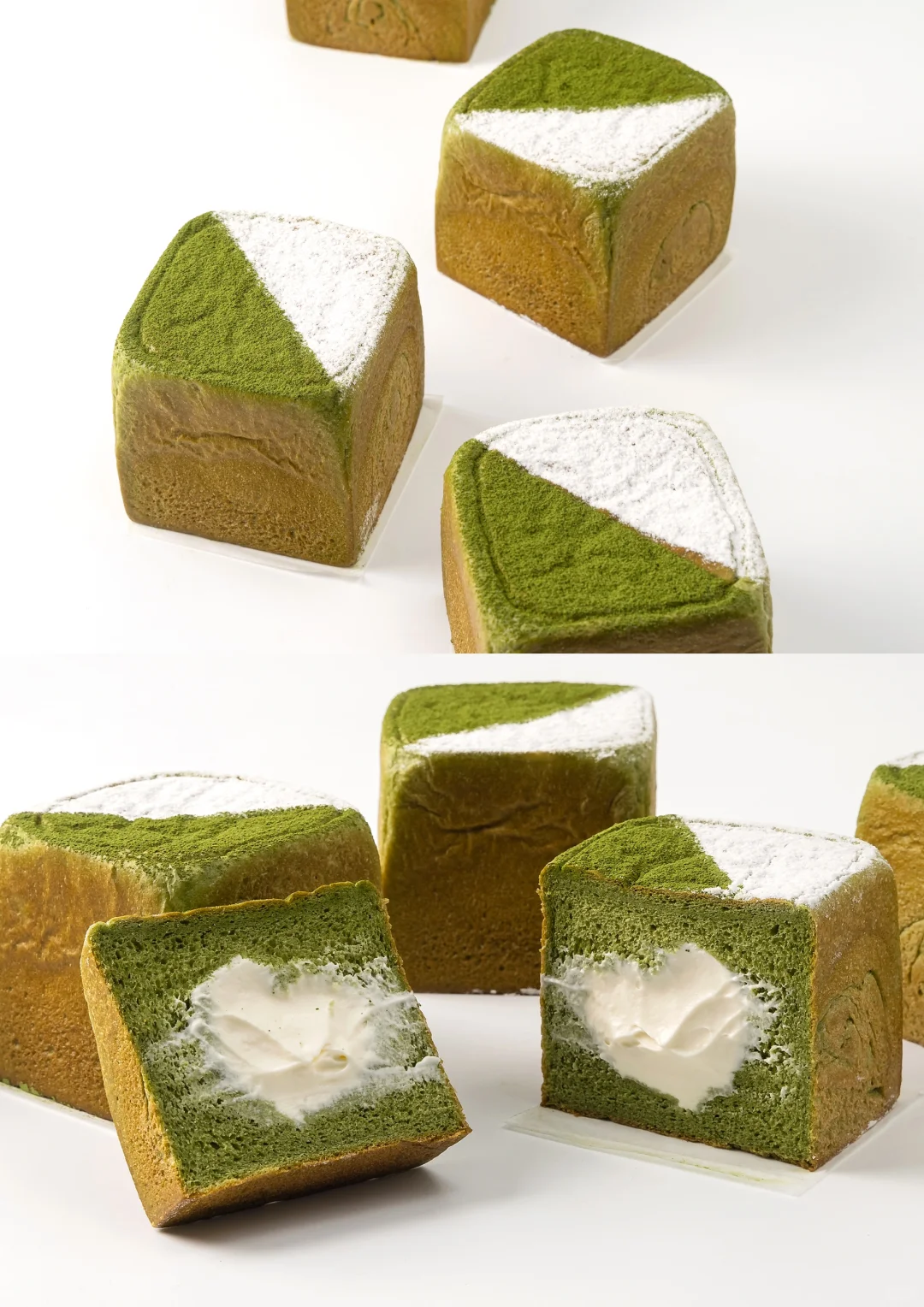 抹茶茉莉花爆浆吐司🍞