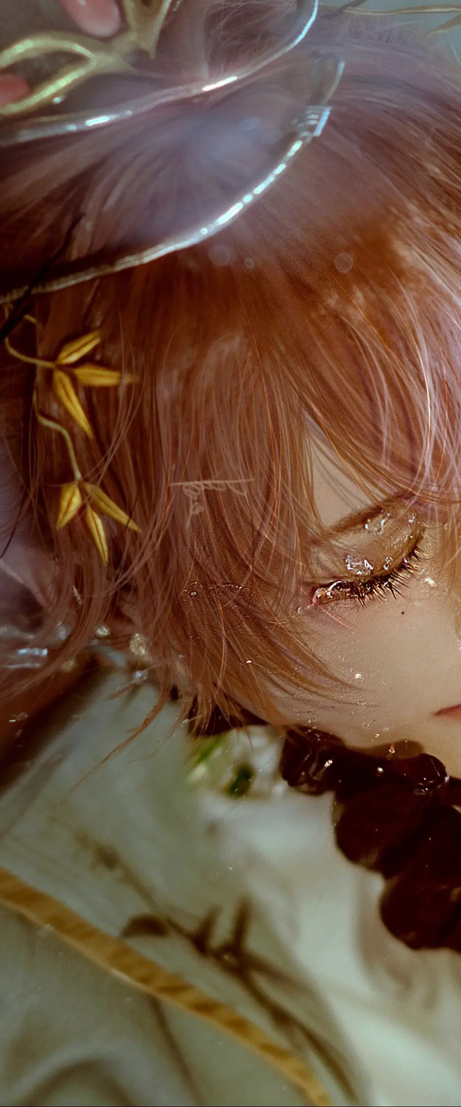 “啊，好凉！”