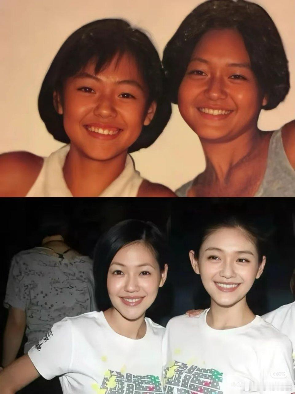 王晶说大小S以前是小黑妞当年刚出道的大小s姐妹确实不怎么白，之后随着年龄的增长就