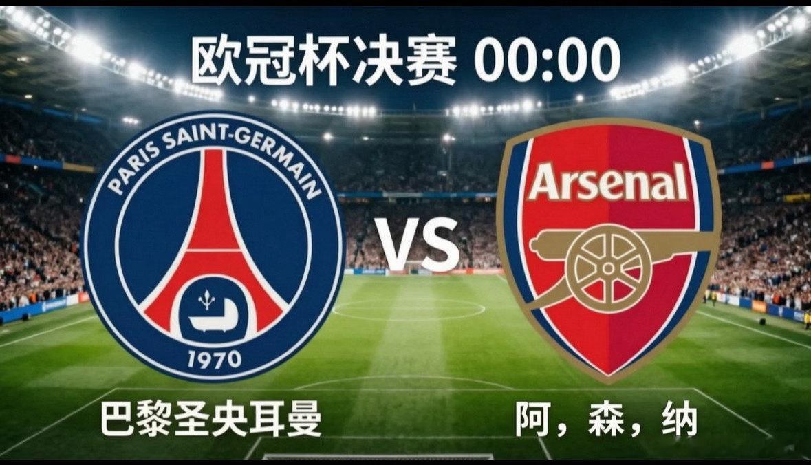 巴黎圣日耳曼 vs 阿森纳：欧冠决赛巅峰对决！最强之矛能否刺穿最坚之盾？北京时间