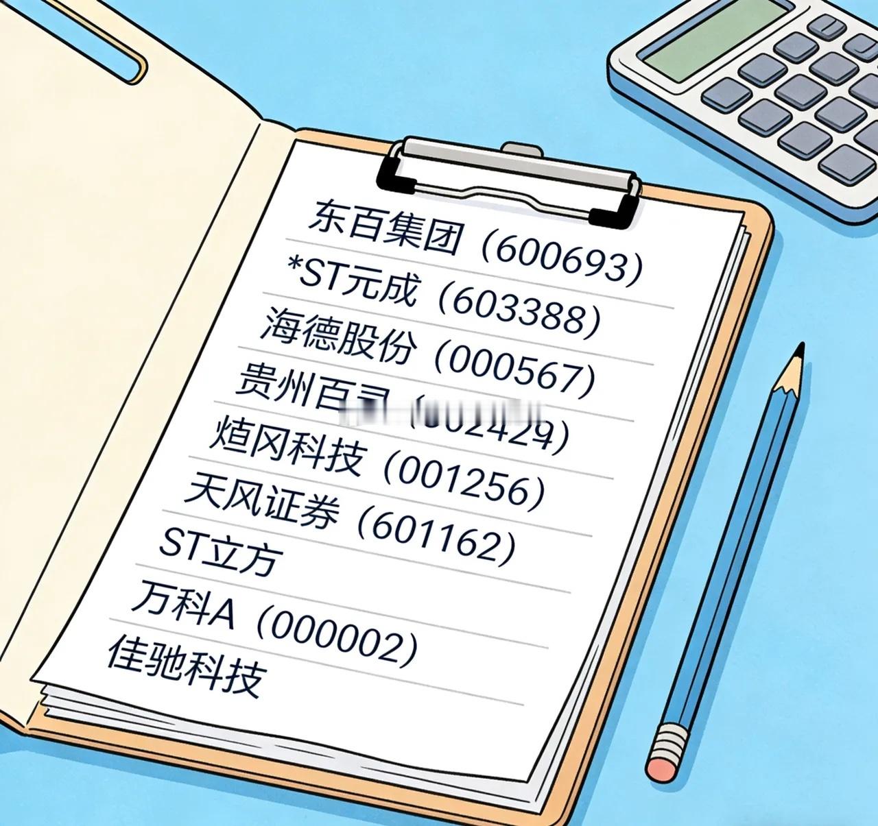 如下10支股票需要注意了，明天大概率面临较大下跌压力，估计分析如下：1. 东百集