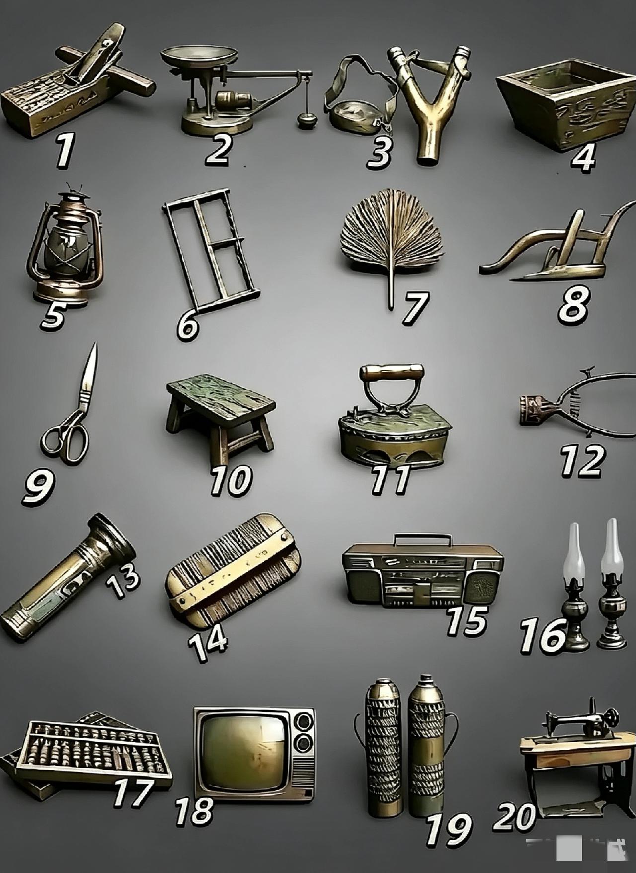 不是我吹！99%的年轻人都没见过这些东西，谁能认出五个，我叫你一声大师！