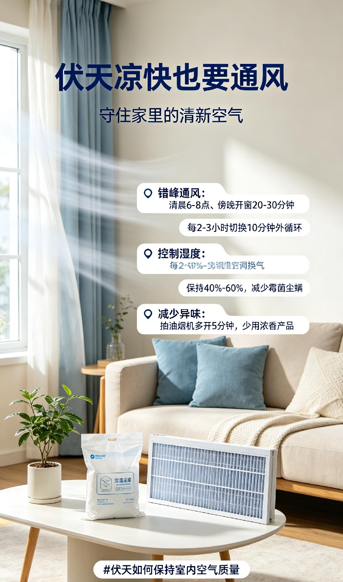 伏天里家家户户门窗紧闭吹空调，凉快是凉快了，但待久了总觉得闷得发慌，嗓子发干，甚