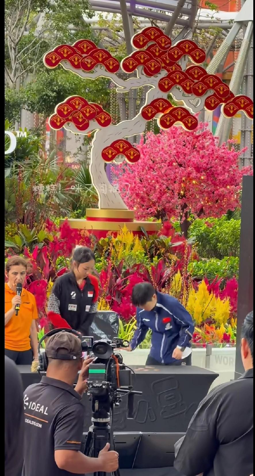 新加坡大满贯抽签仪式上，孙颖莎这小模样谁看了不迷糊！
 
抽中的“硬币签”不小心