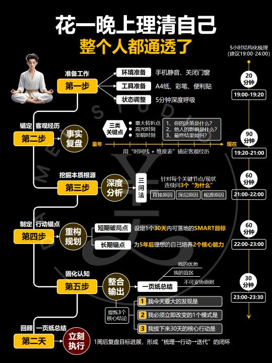 花一晚上理清自己‼️整个人都通透了‼️