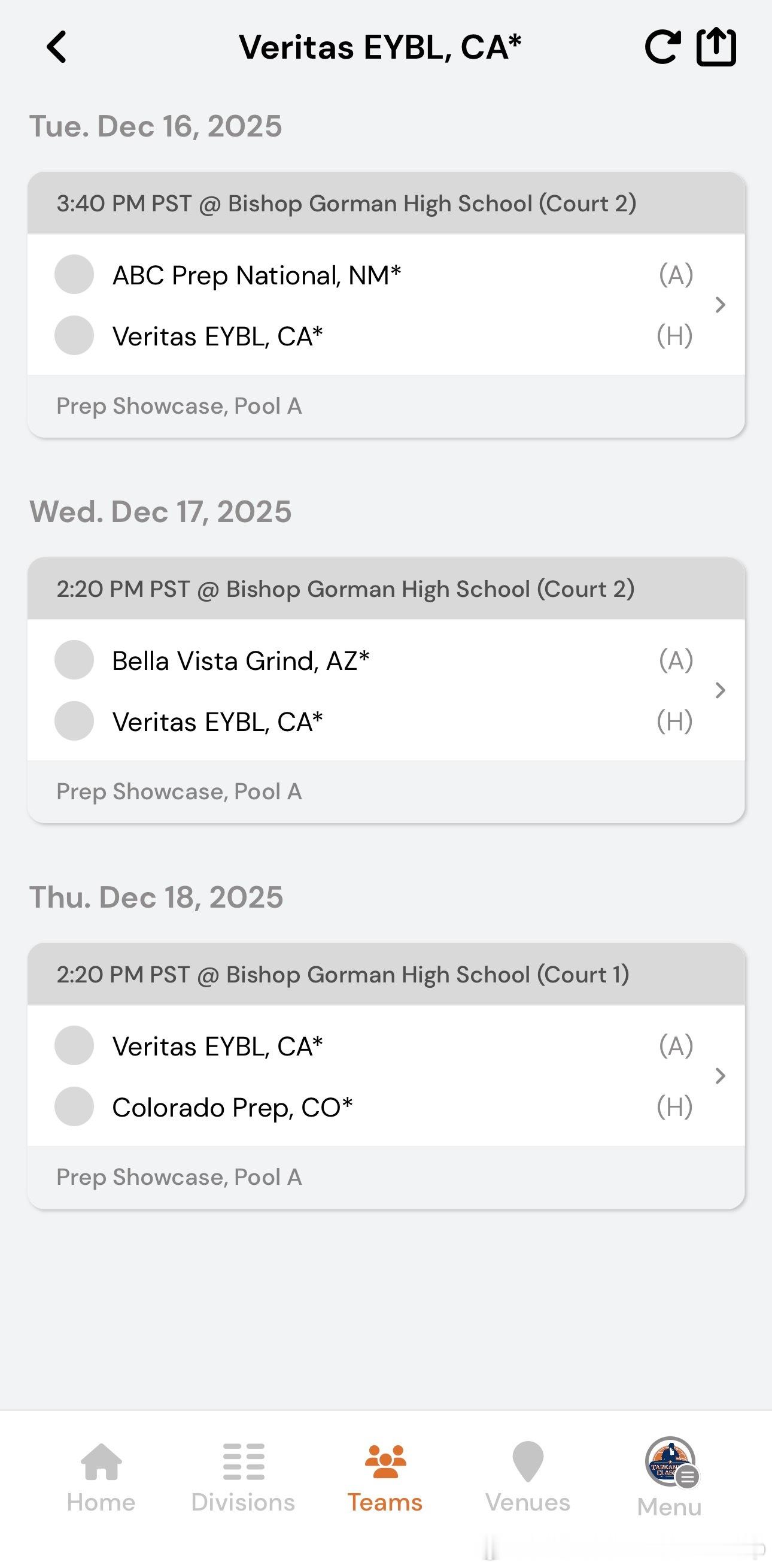 传统高中赛事Tarkanian Classic明日开打，张博源所在的Vertas