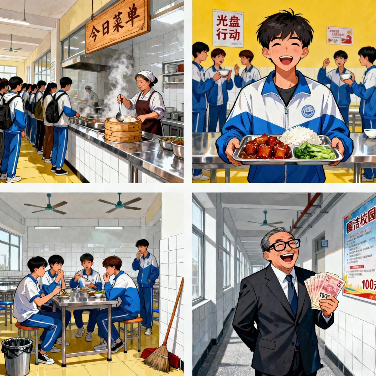 学校食堂真是个肥差啊！
谁都想揩把油……
 
“经查，网上反映问题基本属实，该校