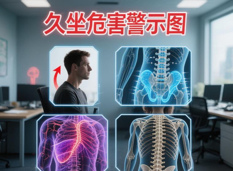“🚨你以为坐着是休息？身体可能正在‘抗议’！长期久坐，颈椎腰椎压力山大，血液循