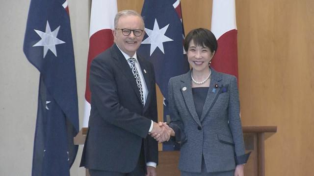 4月4日，正在澳大利亚访问的日本首相高市早苗与澳大利亚总理阿尔巴尼斯会晤，并发表