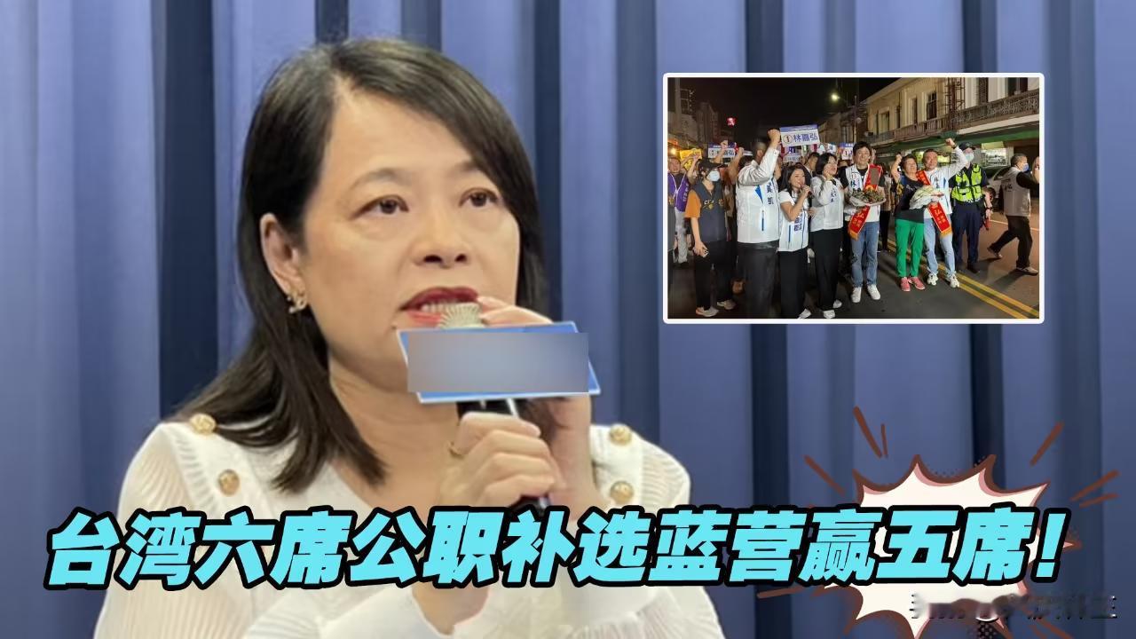 赢麻了，六有其五，台湾公职补选蓝营气势如虹

据海峡导报4月13日消息，
台湾乡