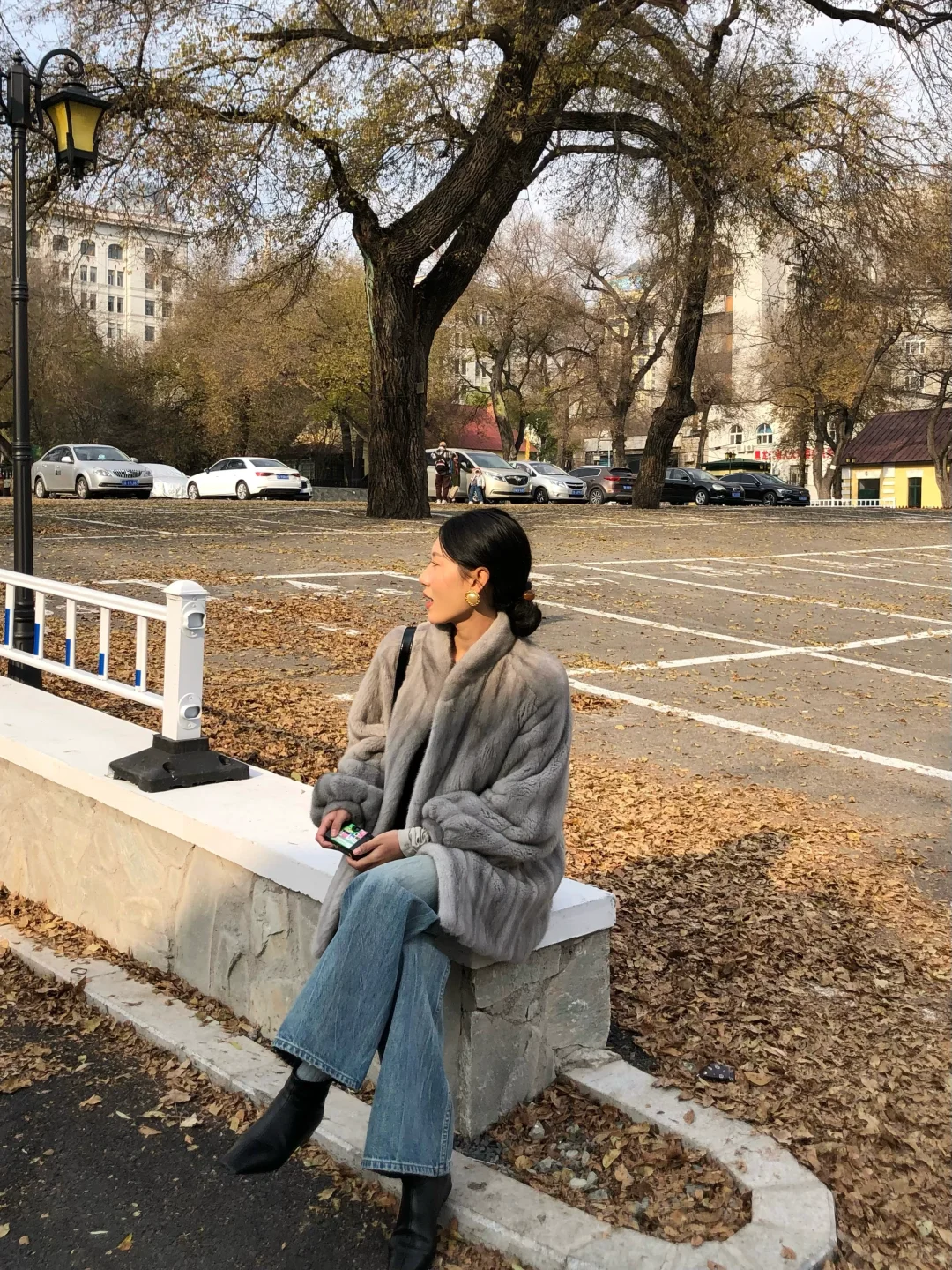 没出国！在哈尔滨