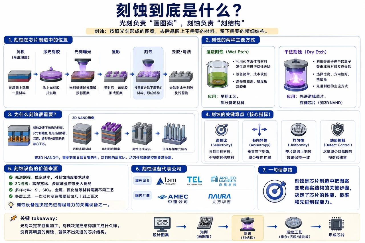 一张图看半导体刻蚀