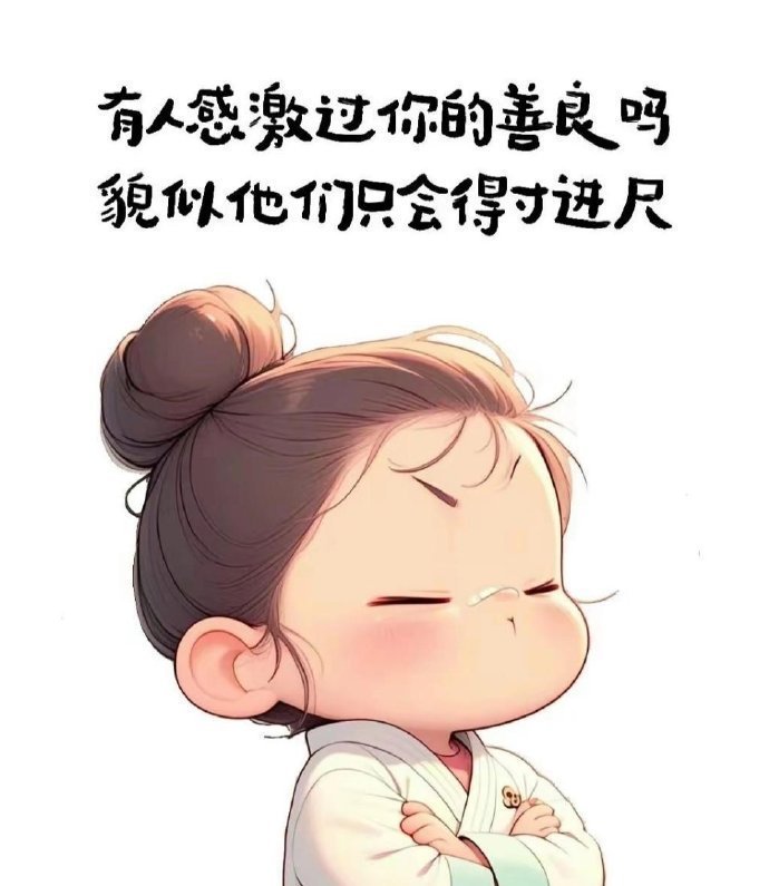 善良有尺，退让有度，面子给多了狗都觉得自己是狮子。 