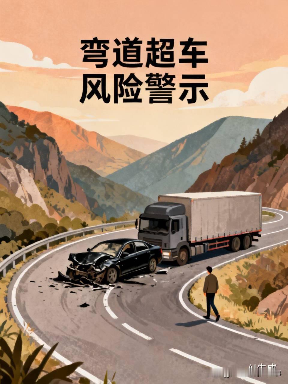 云南大理这起车祸着实令人心惊！

一辆黑色小轿车在弯道处强行超车，结果与对向驶来