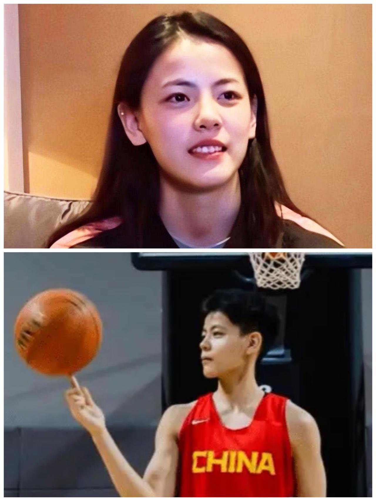 这个留长发的姑娘现在是球场上的猛将，在中国女篮对捷克比赛关键时刻的一个突破起了至