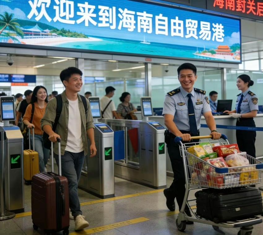 海南封关市民购物狂欢！零关税红利太实在
 
12月18日海南全岛封关启动，“境内