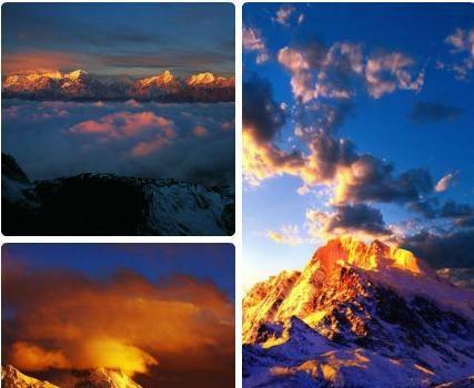 【日照金山】冬季是看雪山，观日照金山最好的季节，除了气温较低，需要备足御寒衣物外