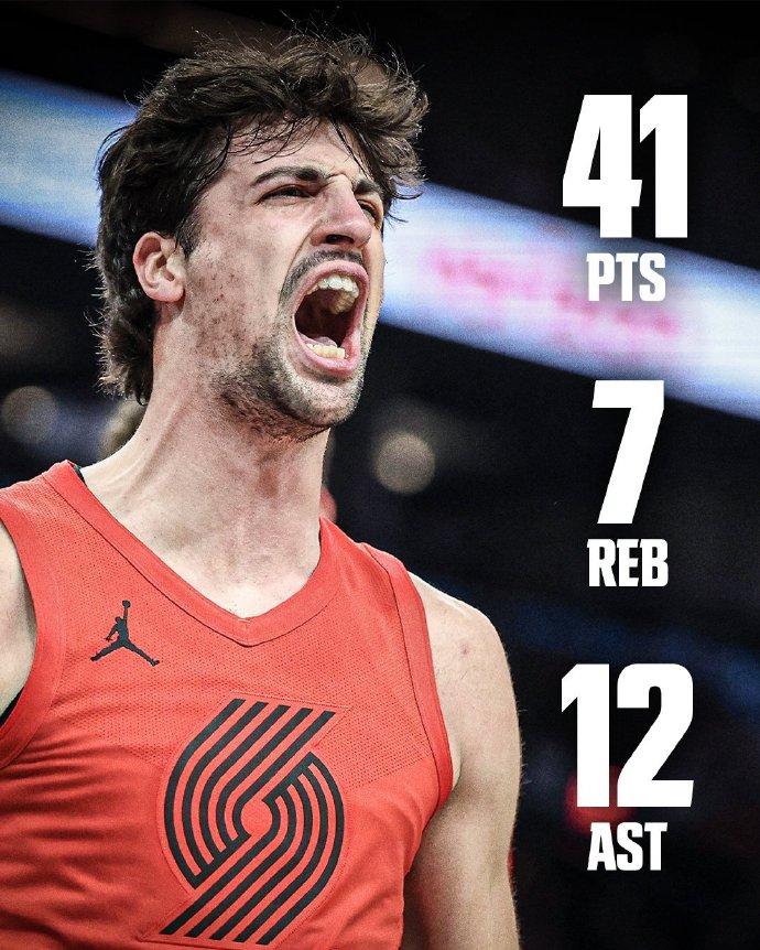 阿夫迪亚41分，开拓者惊险晋级季后赛！

这场比赛，证实了阿夫迪亚在这支开拓者队