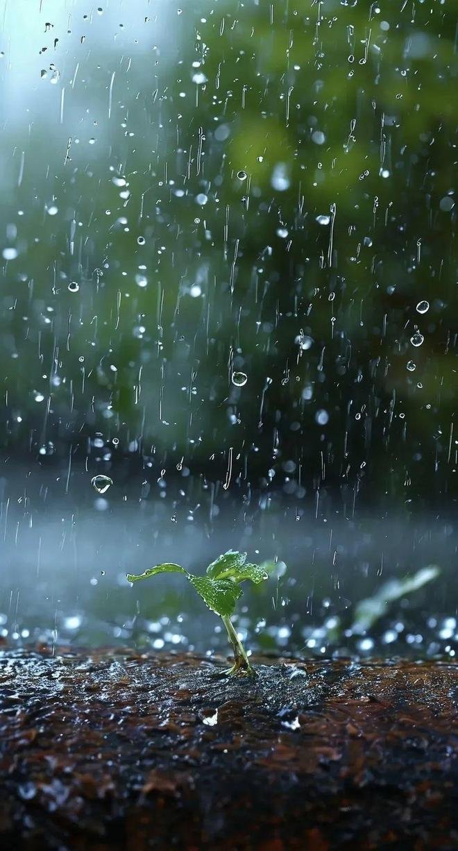 让雨水洗去尘埃，也洗去心头的烦闷雨天，最适合与自己温柔相处 