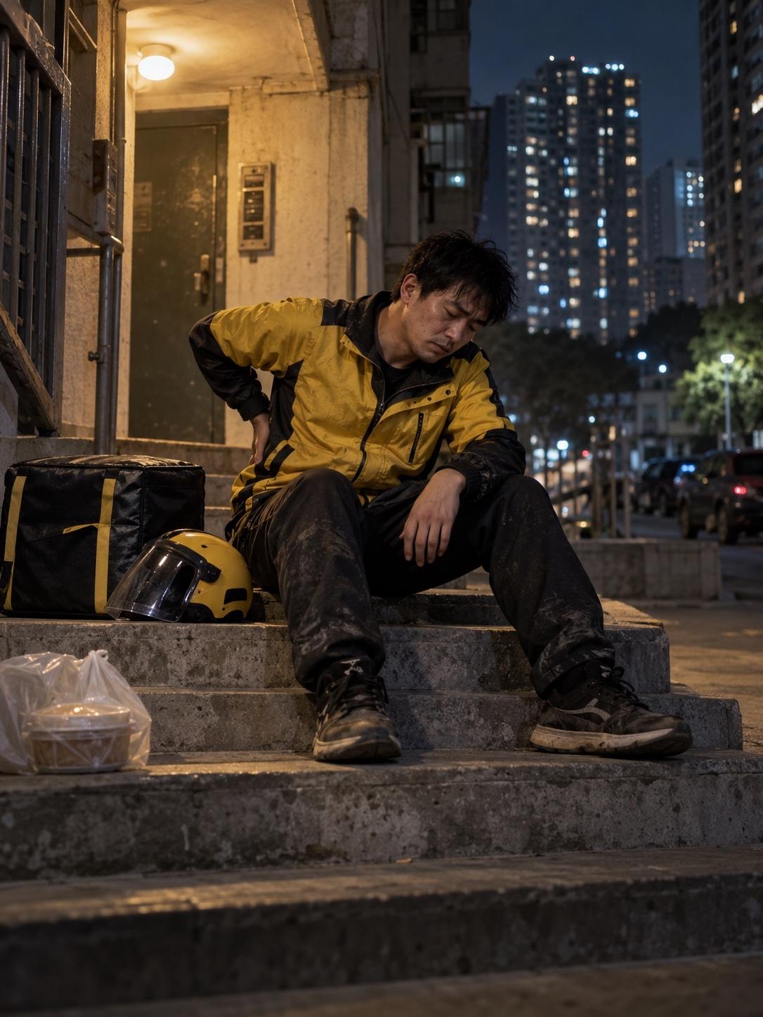 每天给别人送饭的人，自己病倒谁来接？

城市里跑得最快的那拨人，往往最怕自己突然