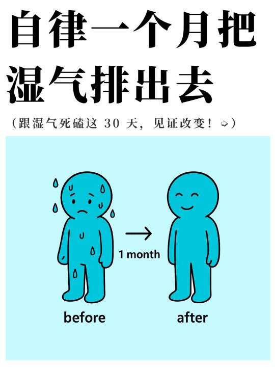 自律一个月，把湿气排出去！✨
