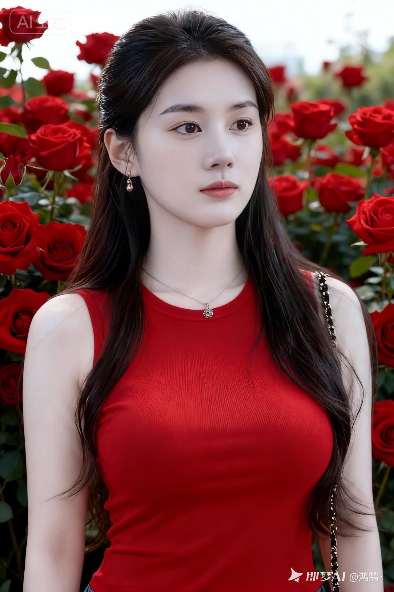 在玫瑰花园中，遇见最美的你🌹💕