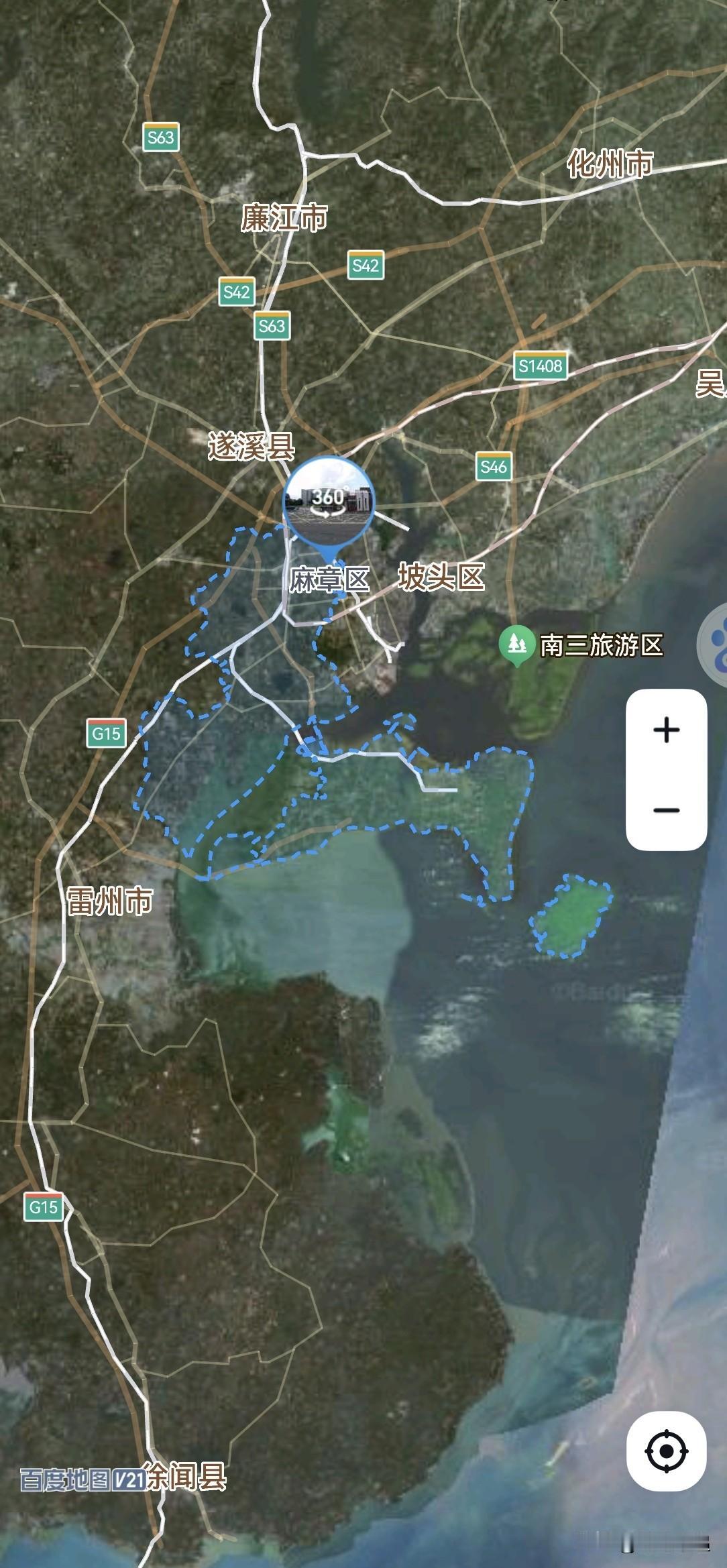 广东，从湛江麻章区1到茂名市付是拔提用重吗？
麻章区，总面积396.94平方公里