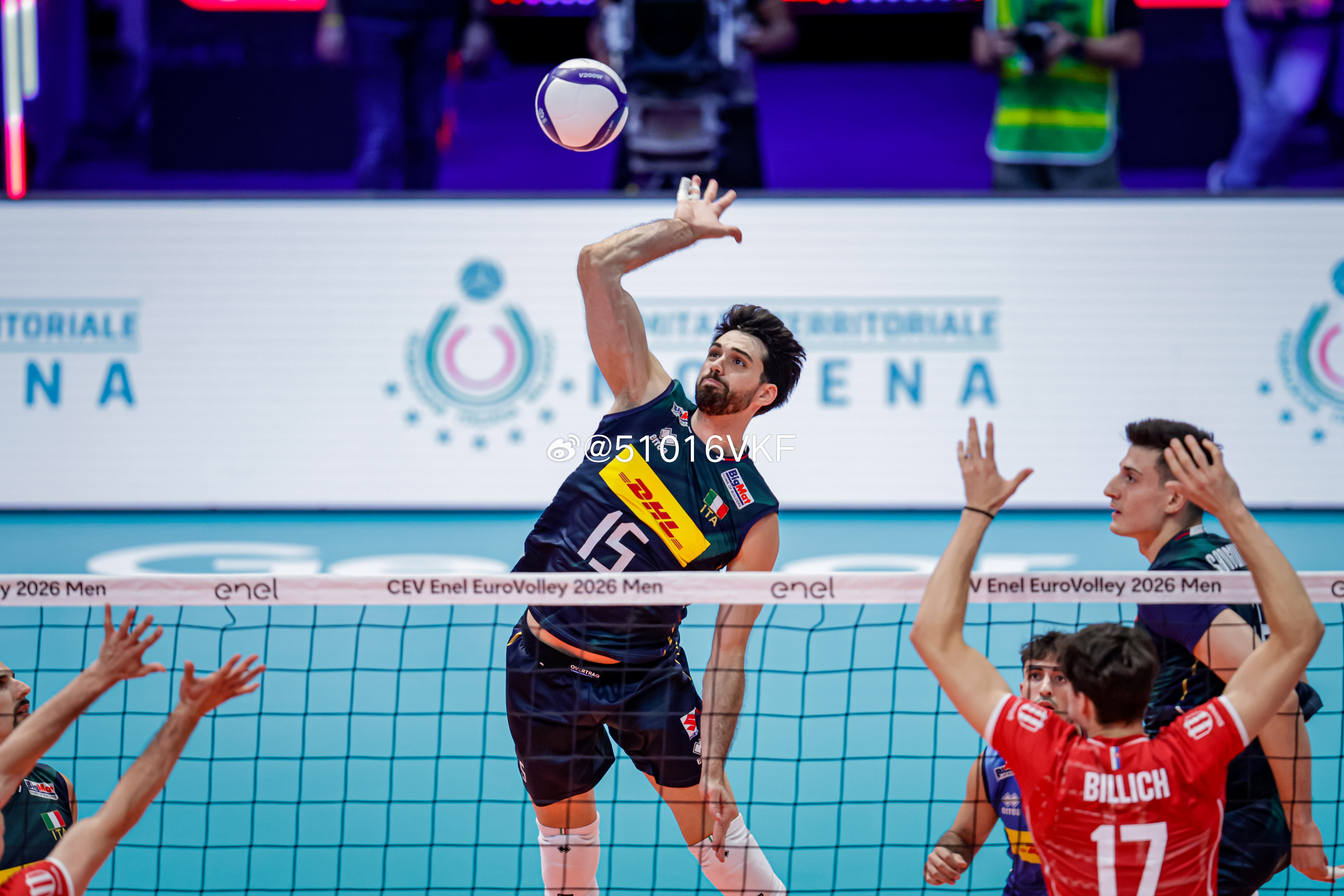 世界男排资讯  2026  男排欧锦赛PoolA意大利🇮🇹3-1斯洛伐克🇸