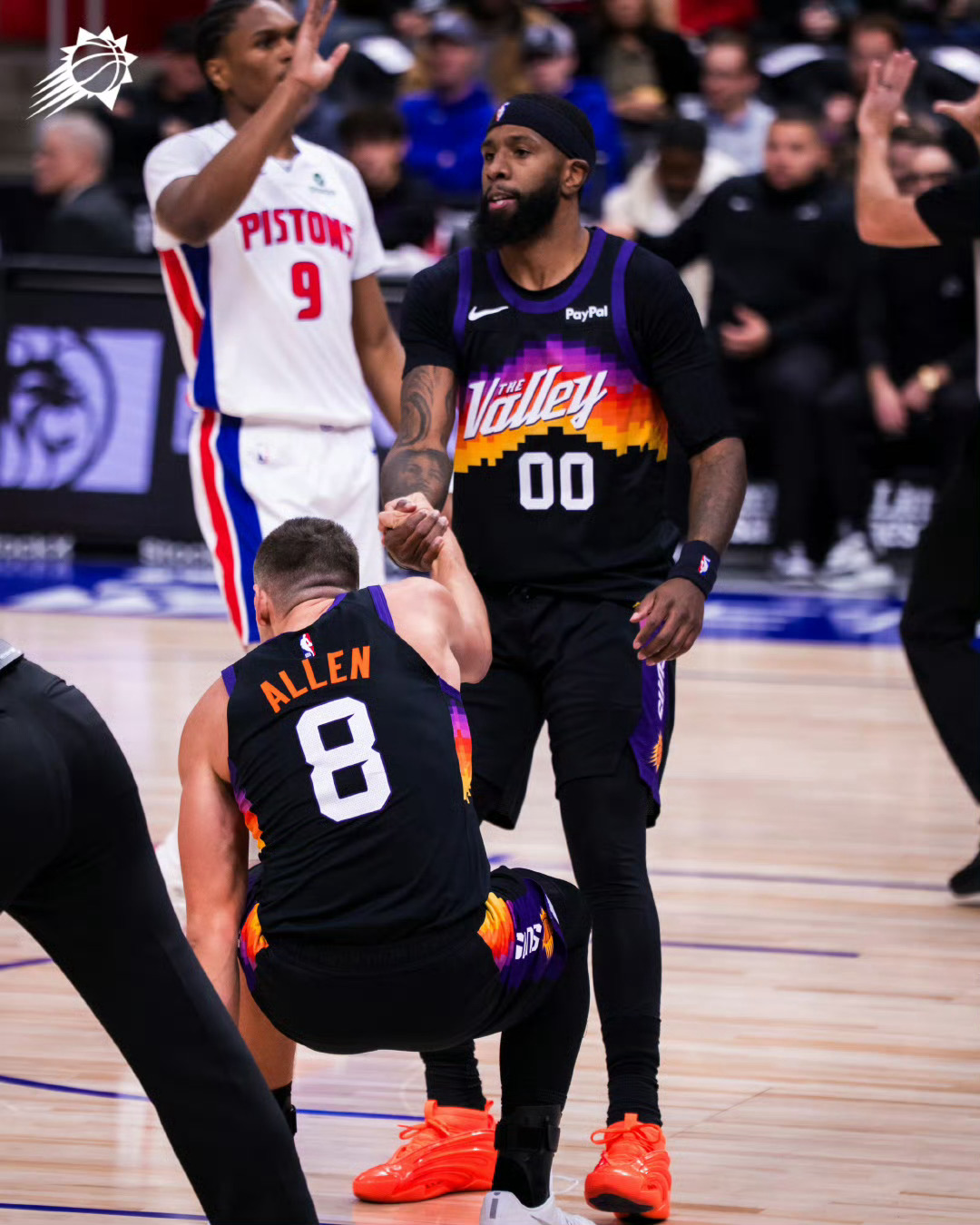 除了罚球太铁，很完美的上半场了太阳vs活塞