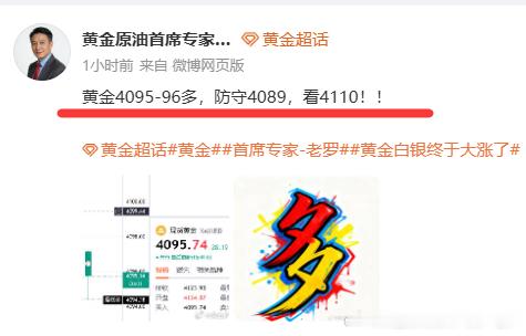 盈利就是实力最好的证明！！跟上的朋友就偷着乐吧，马上到目标4110点位，多的不说