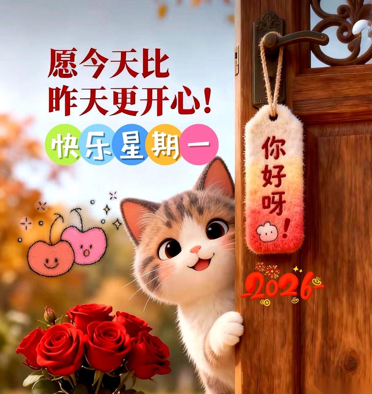 今天早上刚睁眼，微信就弹出来一串红艳艳的emoji。
西瓜、苹果、枫叶，外加一句