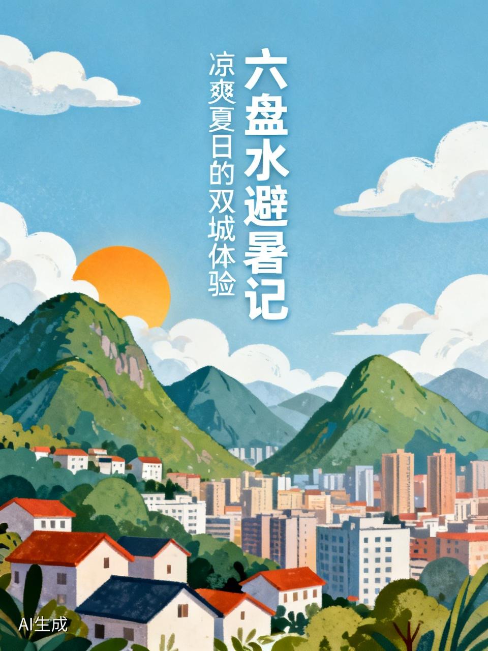 我正在六盘水避暑，这是我第二次来此。我曾在云南个旧市避暑，那里和六盘水一样凉爽，