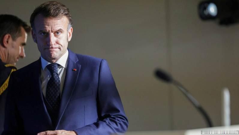 法国总统埃马纽埃尔·马克龙在瑞士克朗斯-蒙塔纳（Crans-Montana）发生