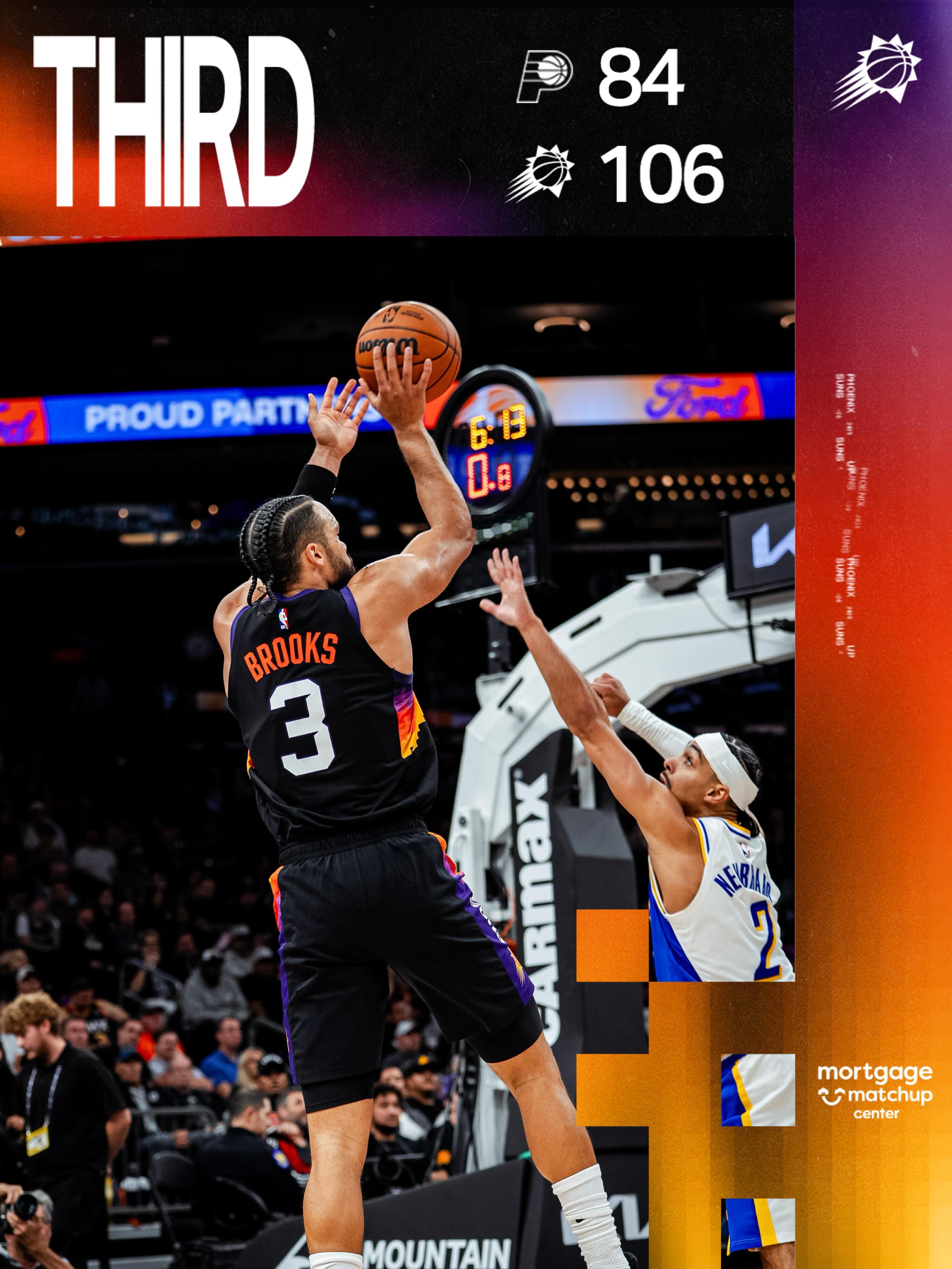 【第三节结束】布克第三节大爆发🔥！三节打完已经拿下33+5+7，带领太阳队10