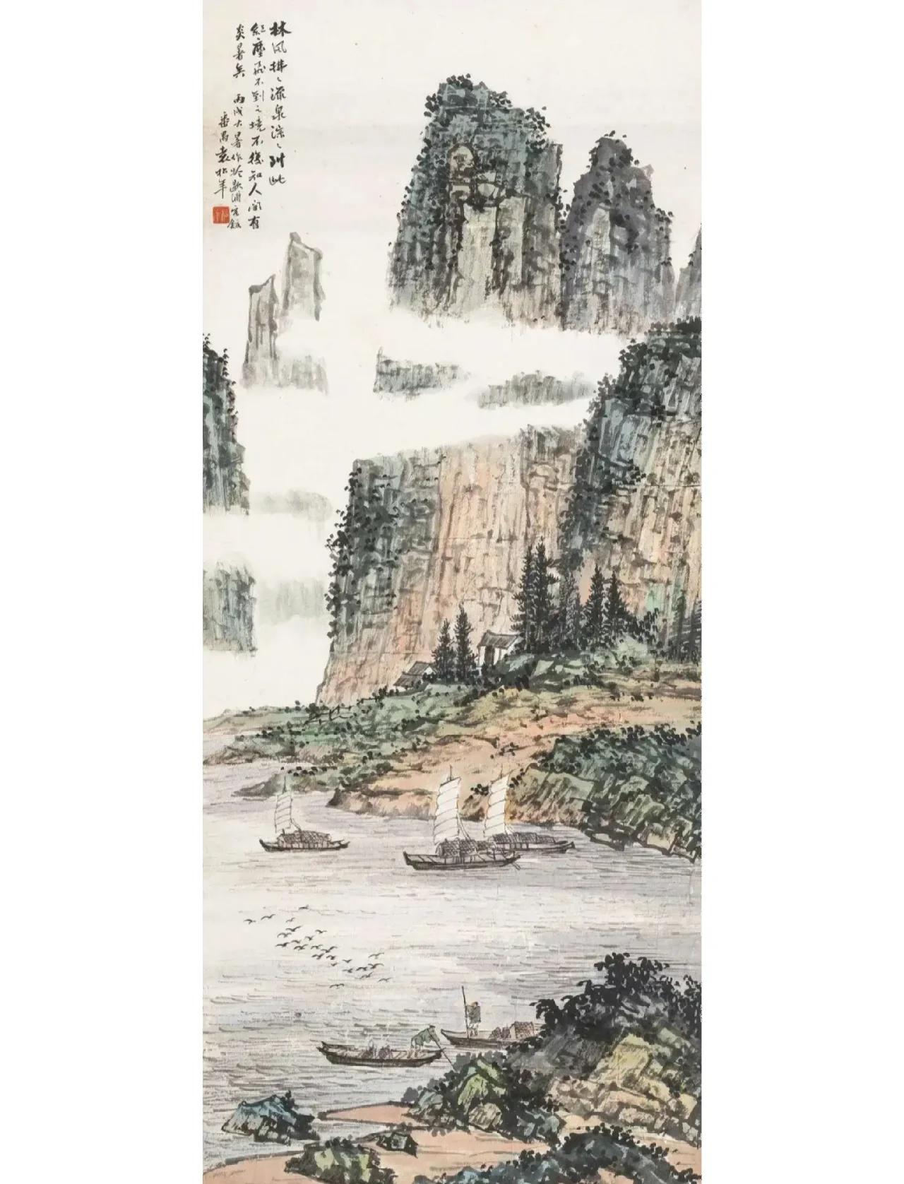 上联：青山绿水白帆过
下联：[比心]

网络图片/诚谢侵删