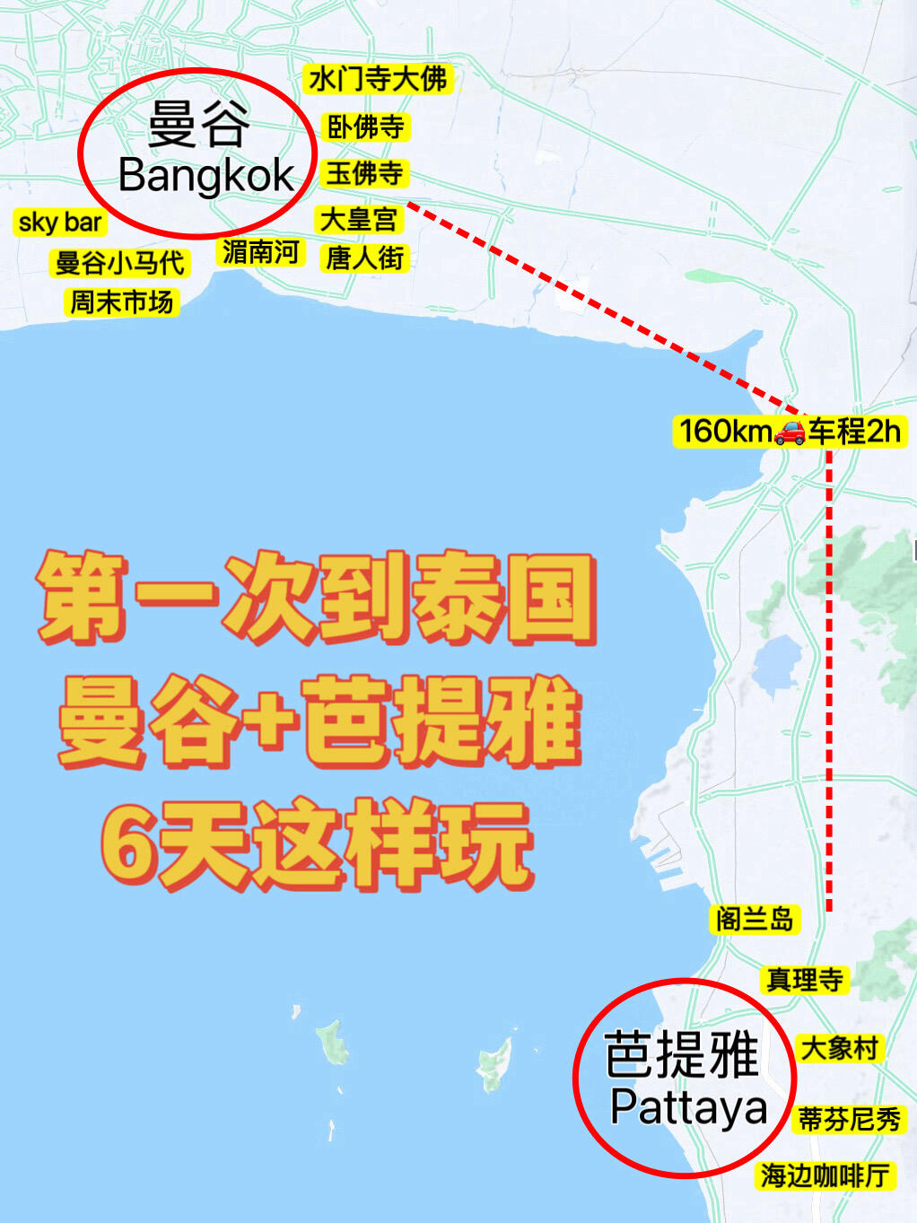 3k含机票❗曼谷+芭提雅6天自由行这样玩‼