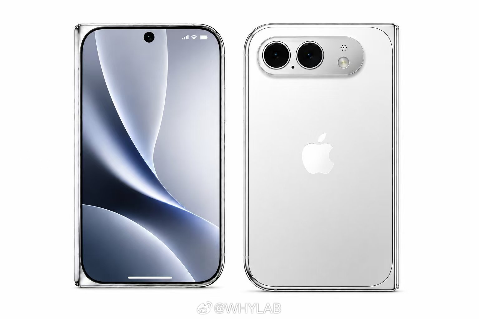 首款折叠iPhone 外观基本就这样了，7.8 英寸内屏、5.5 英寸外屏，合上