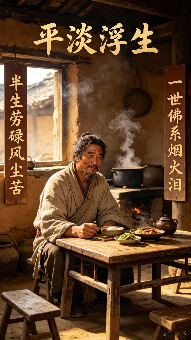 半生奔波追名利，回头才懂，烟火日常才是人生归宿，万般心酸都藏在平凡泪水里。
 