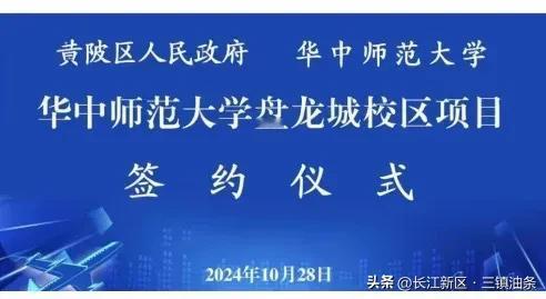 官宣！211高校华中师范大学新校区落户黄陂盘龙城！
10月28日，极目新闻报道，