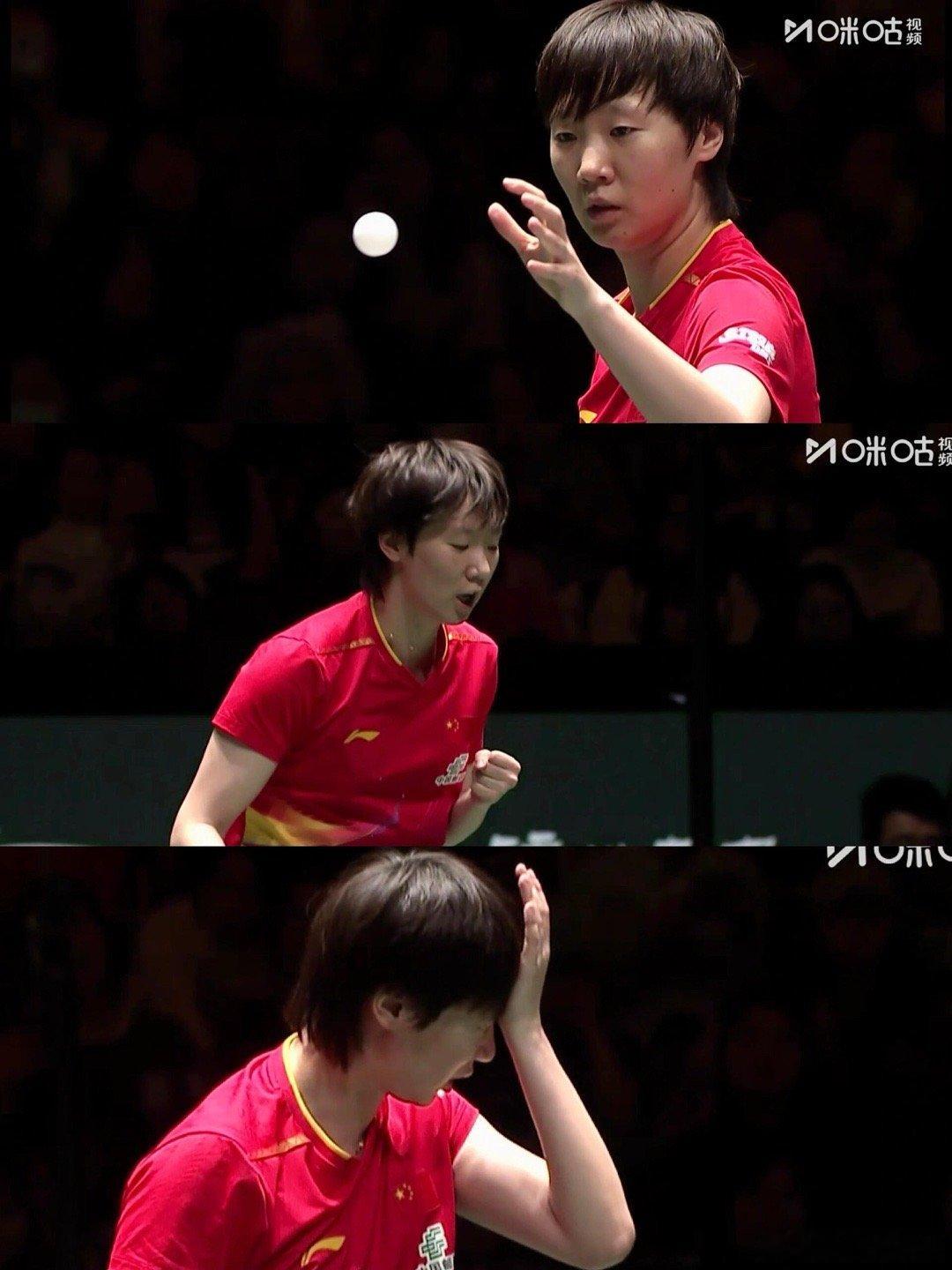 王曼昱3:0帕瓦德女单三连胜！中国6:0法国||混团世界杯中国vs法国第二盘，王
