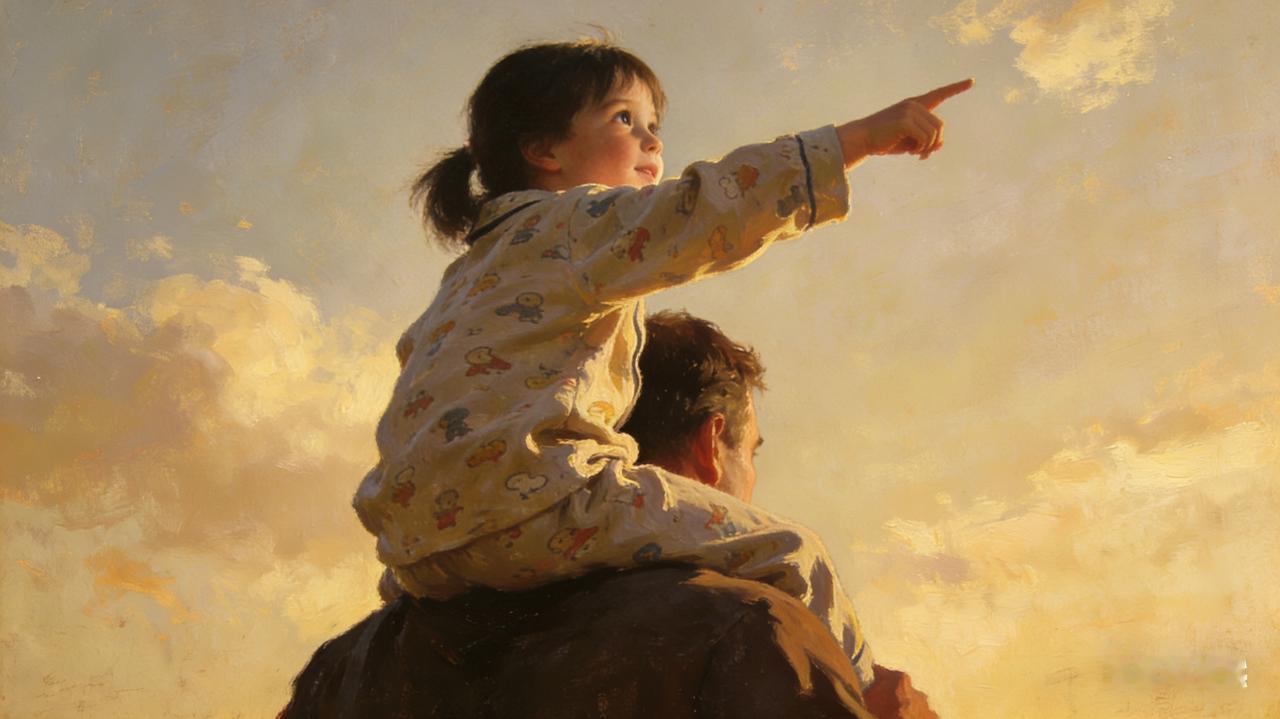 小时候，爸爸是全世界最牛的人，肩膀能扛起整个家。
初中时，爸爸是最烦的人，连穿什