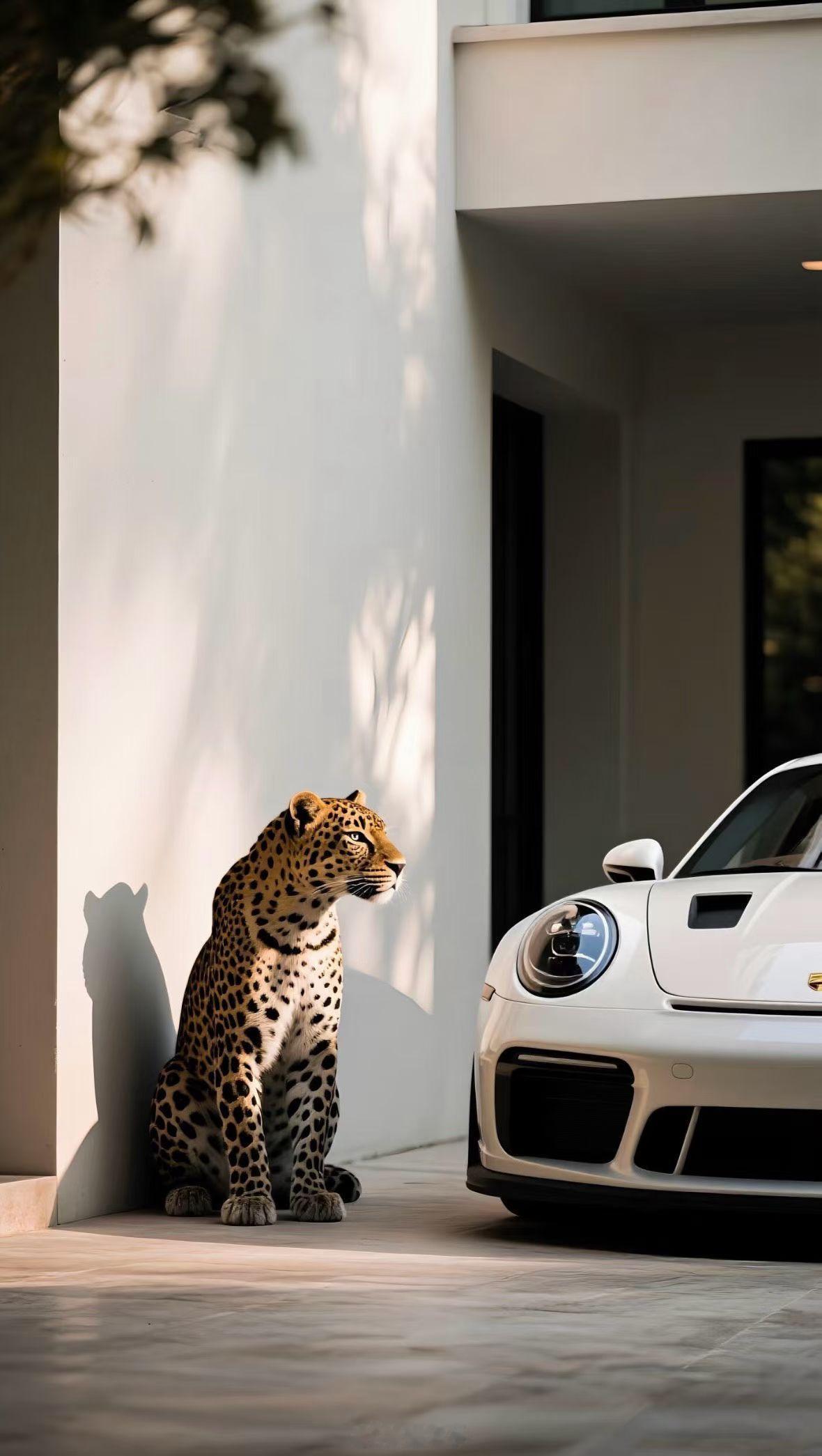 趁着天气不错有太阳开车出去溜溜宠物