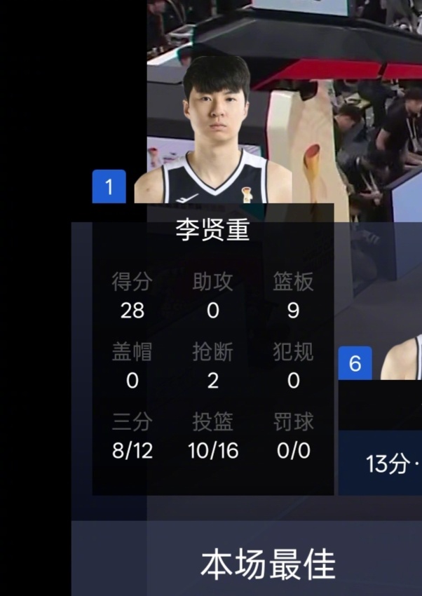 中国男篮vs韩国男篮李贤重进入zone状态怎么投怎么有啊
