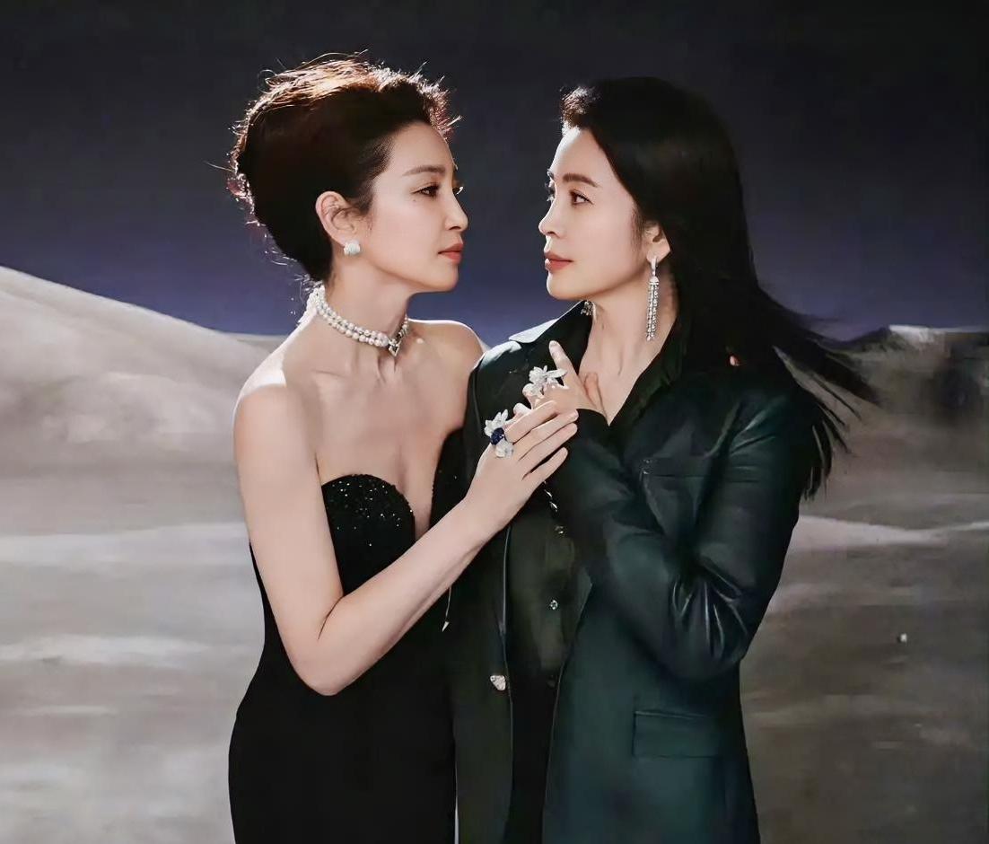 内娱姐妹花的“基因压制”，李冰冰晒的不是合照，是“满级骨相”！

不是说她保养有