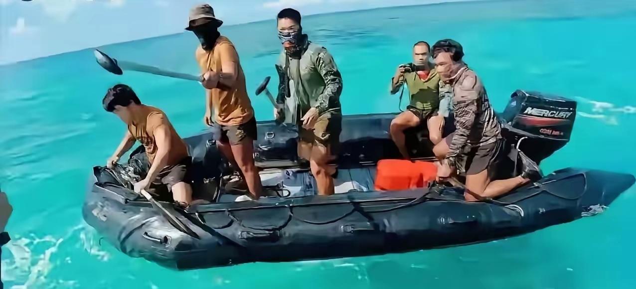 大家发现了没有？“仁爱礁”开着橡皮艇找中国海警来挑事的那几个人，他们都不穿救生衣