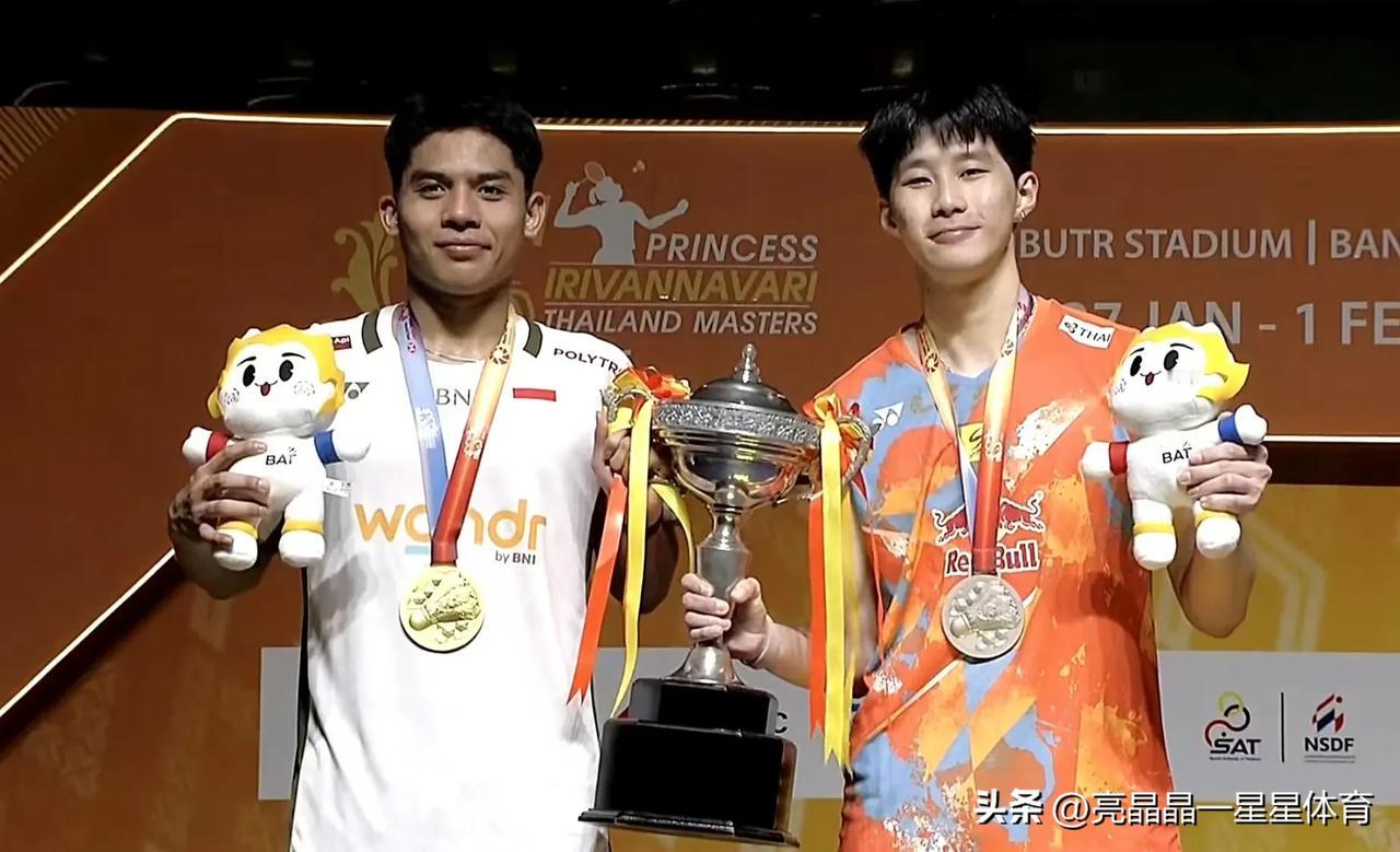 泰国羽毛球大师赛，5项冠军/全部产生

男单冠军—乌拜迪拉（印尼🇮🇩）
女单