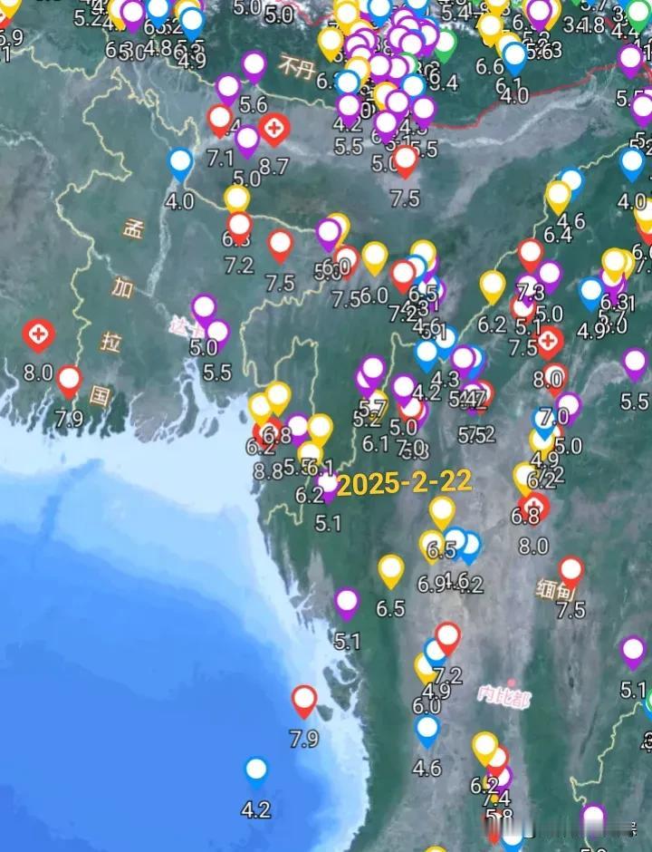 缅甸地震了，18时33分缅甸西部钦邦地区发生5.1级地震，缅甸钦邦与孟加拉、印度