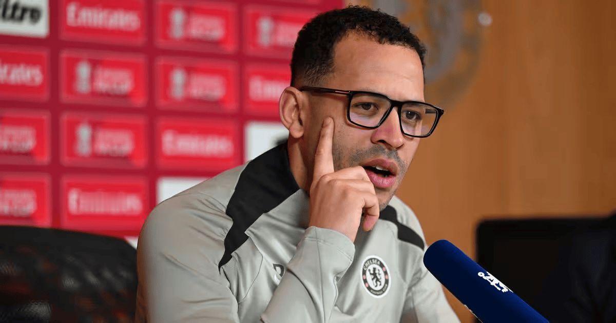 切尔西主教练罗西尼尔出席对阵赫尔城的足总杯赛前发布会。马克-库库雷利亚和里斯-詹